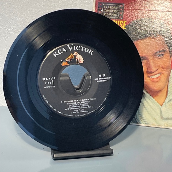 ELVIS PRESLEY Jailhouse Rock 45 - Picture 3 of 4